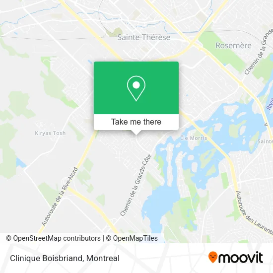 Clinique Boisbriand map