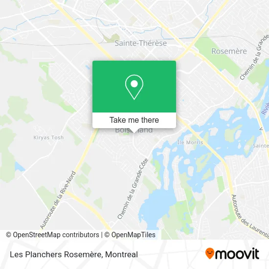Les Planchers Rosemère map