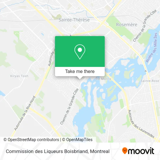 Commission des Liqueurs Boisbriand map