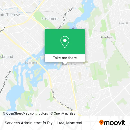Services Administratifs P y L Ltee map