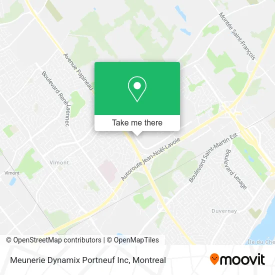 Meunerie Dynamix Portneuf Inc map