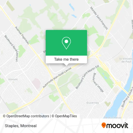 Staples map