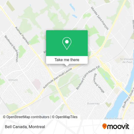 Bell Canada map