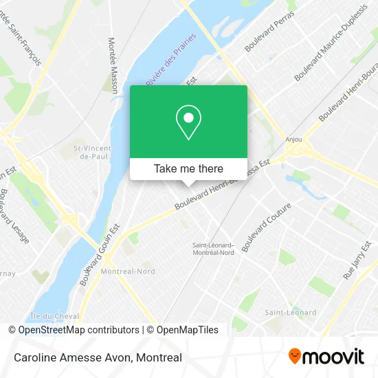 Caroline Amesse Avon map