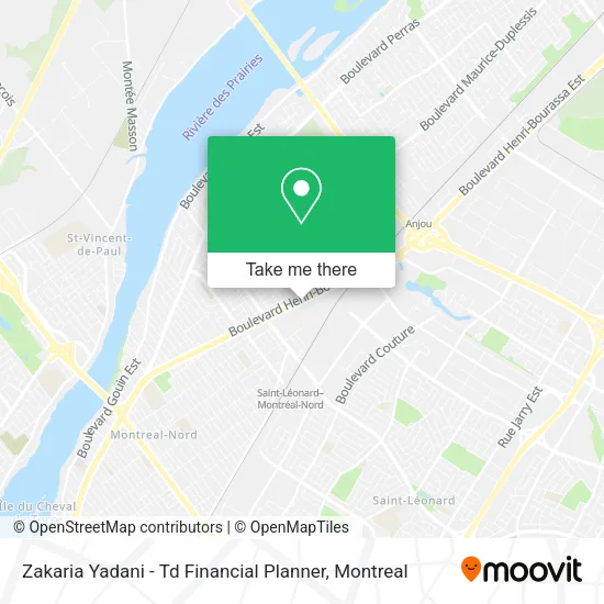 Zakaria Yadani - Td Financial Planner map