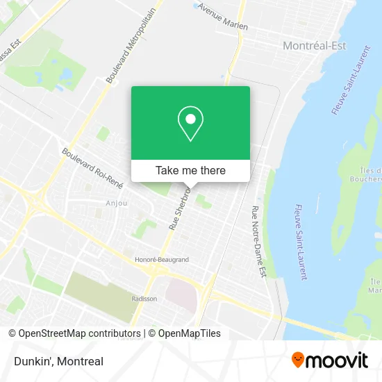 Dunkin' map