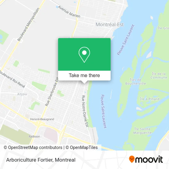 Arboriculture Fortier map