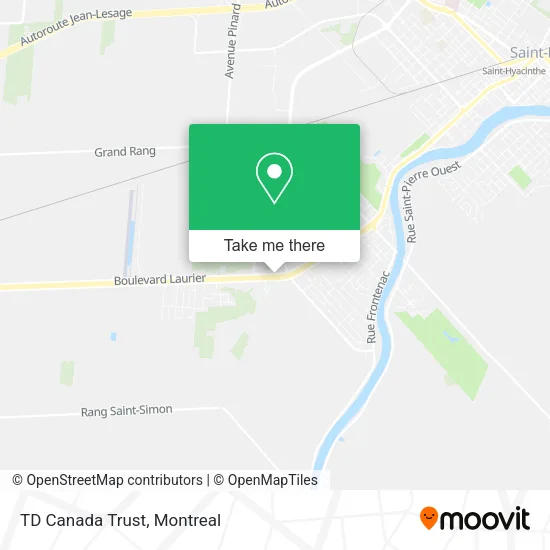 TD Canada Trust map