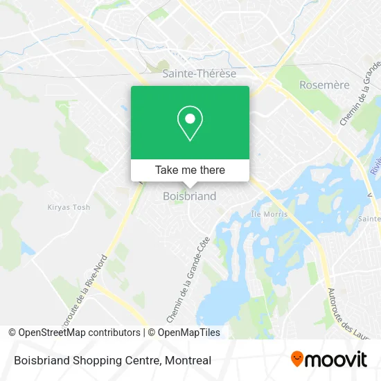 Boisbriand Shopping Centre map