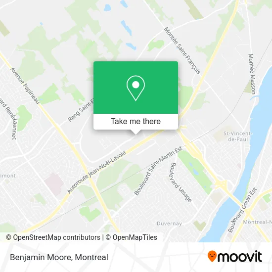 Benjamin Moore map