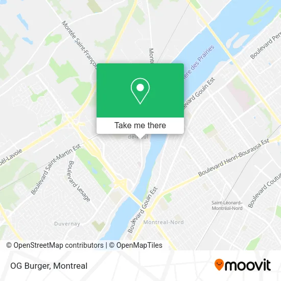 OG Burger map