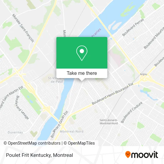 Poulet Frit Kentucky map