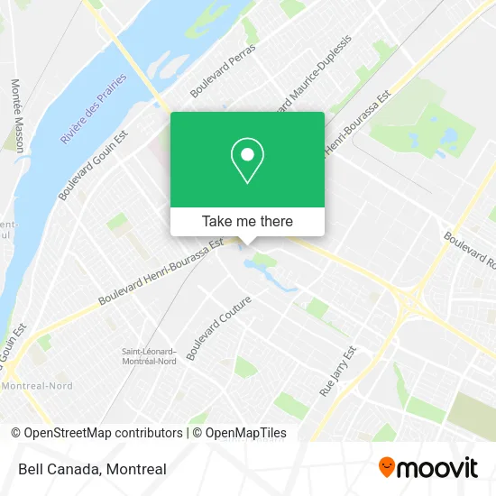 Bell Canada map