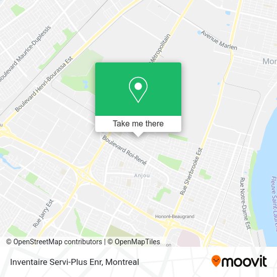 Inventaire Servi-Plus Enr map