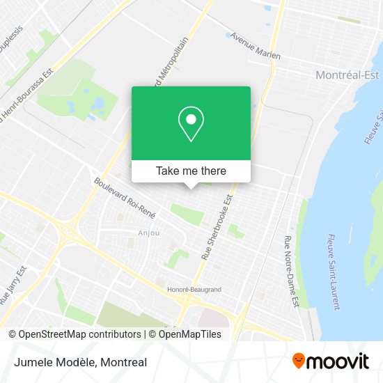 Jumele Modèle map