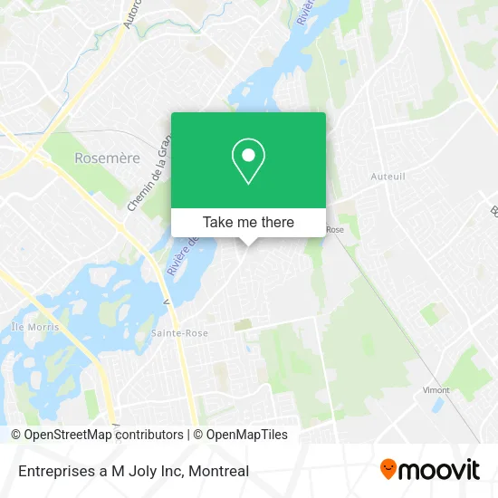 Entreprises a M Joly Inc map