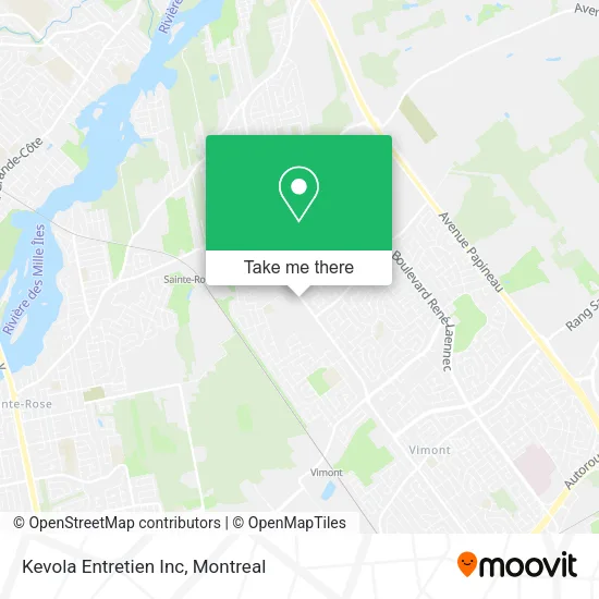 Kevola Entretien Inc map