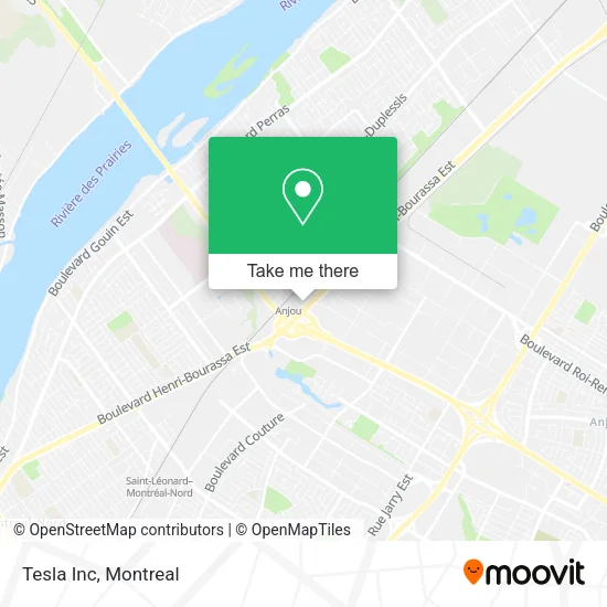 Tesla Inc map