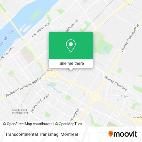 Transcontinental Transmag map