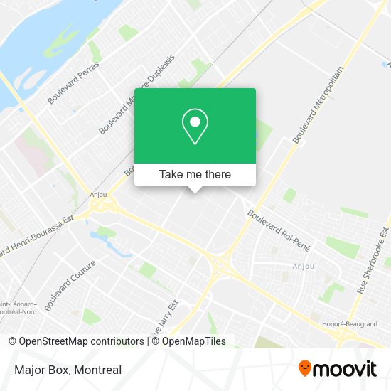 Major Box map