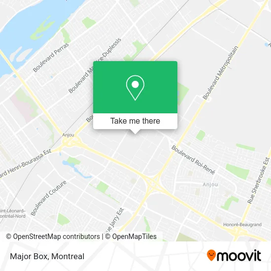 Major Box map