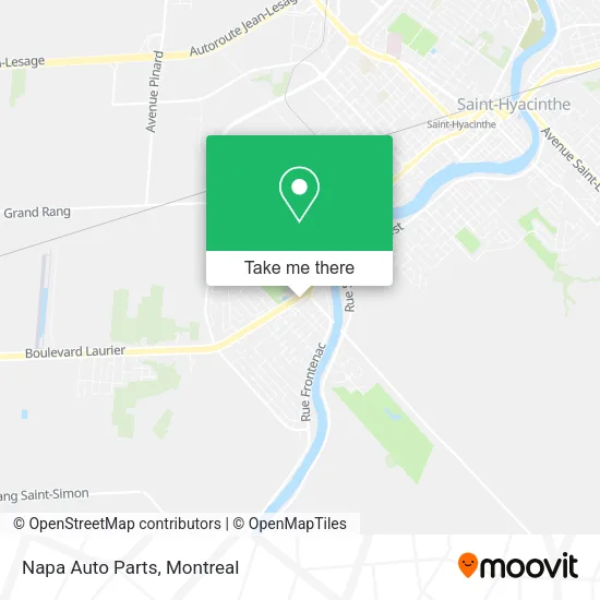 Napa Auto Parts map