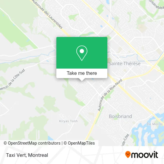 Taxi Vert map
