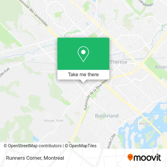 Runners Corner map