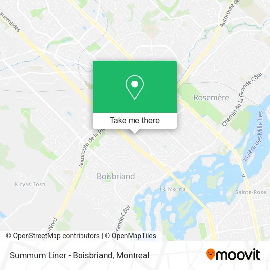 Summum Liner - Boisbriand map