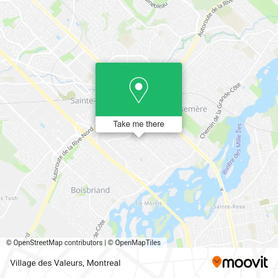 Village des Valeurs map