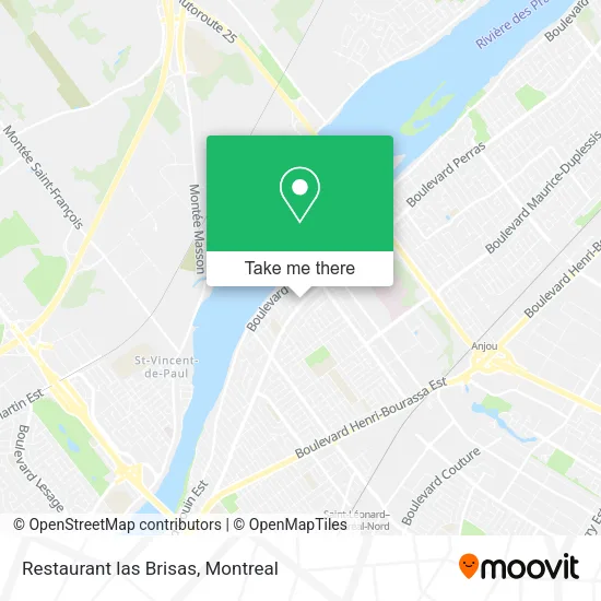 Restaurant las Brisas map