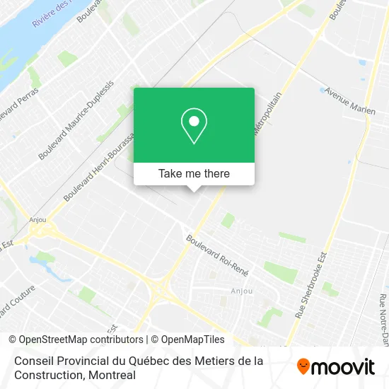 Conseil Provincial du Québec des Metiers de la Construction map