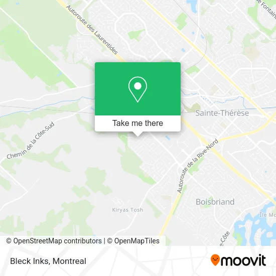 Bleck Inks map