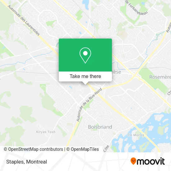 Staples map