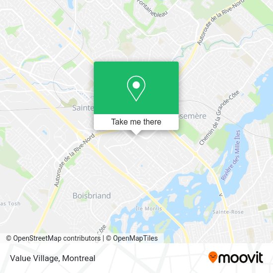 Value Village map