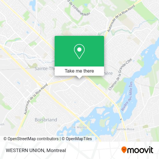 WESTERN UNION map