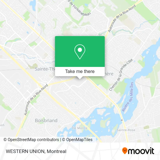 WESTERN UNION map