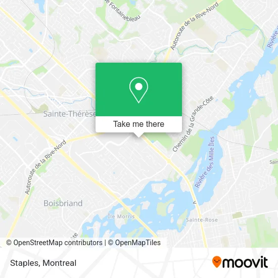 Staples map