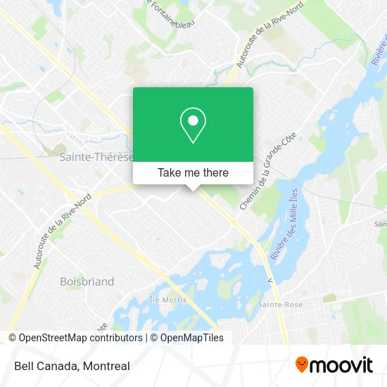 Bell Canada map