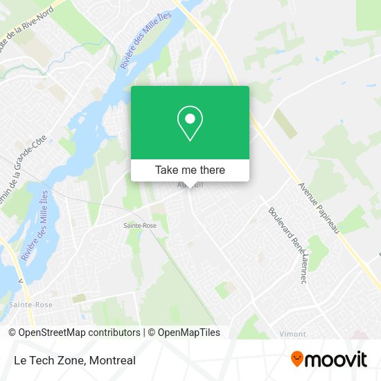 Le Tech Zone map