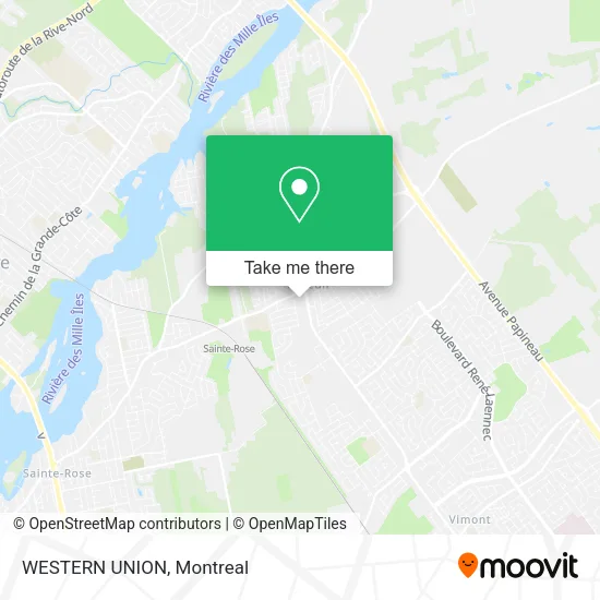 WESTERN UNION map