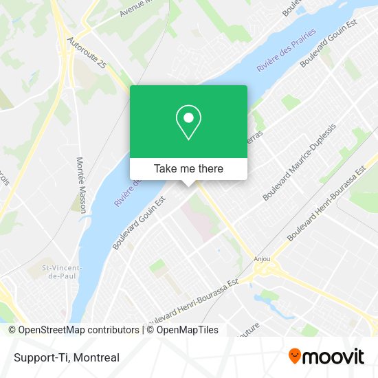 Support-Ti map