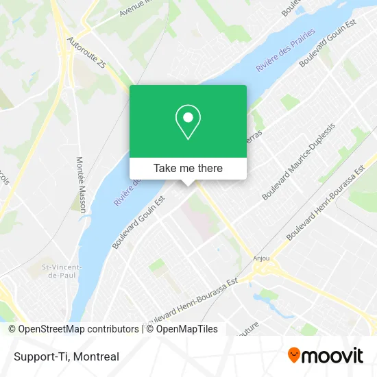 Support-Ti map