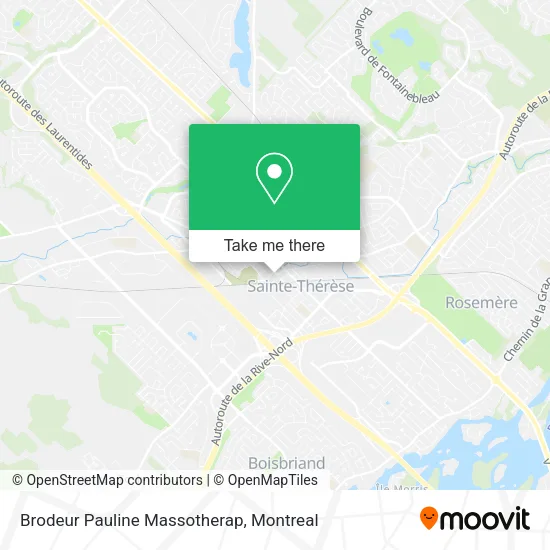 Brodeur Pauline Massotherap map