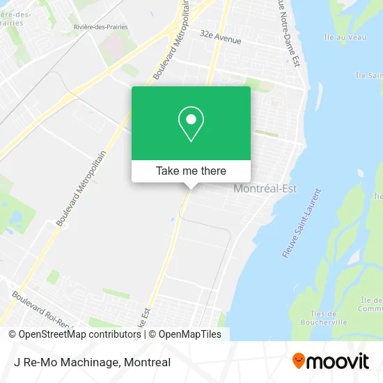 J Re-Mo Machinage map