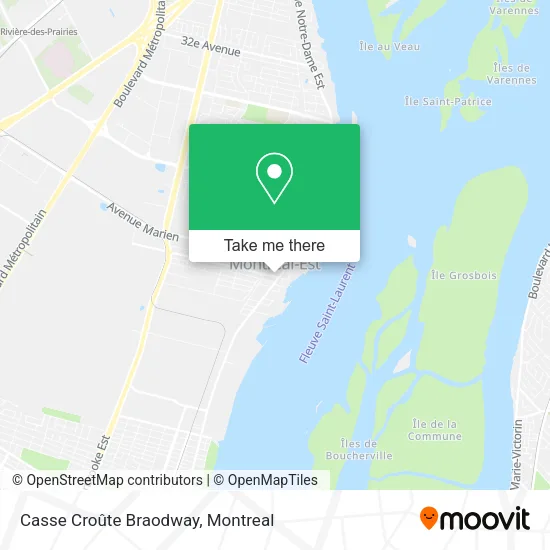 Casse Croûte Braodway map