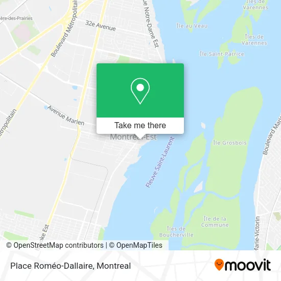 Place Roméo-Dallaire map