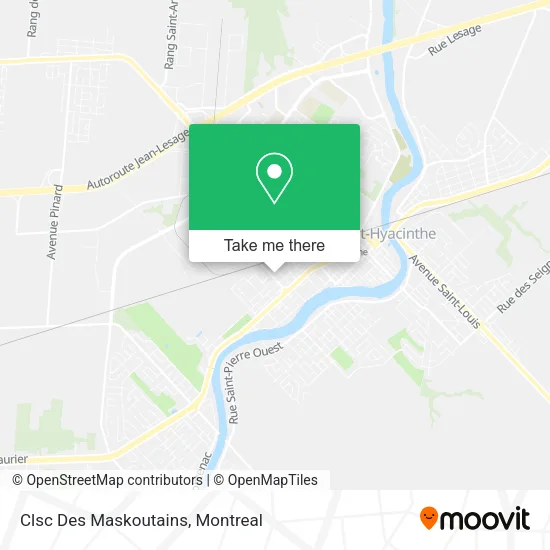 Clsc Des Maskoutains map