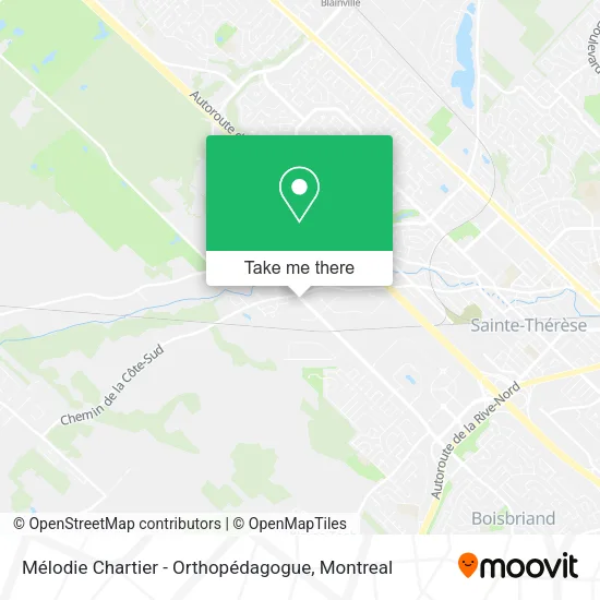 Mélodie Chartier - Orthopédagogue map