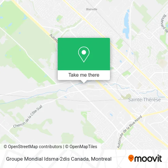 Groupe Mondial Idsma-2dis Canada map